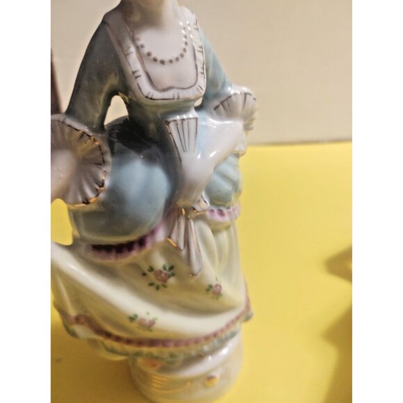 Victorian Figurines Figure Ceramic Porcelain Pottery by Ucago Occupied Japan - Picture 12 of 16